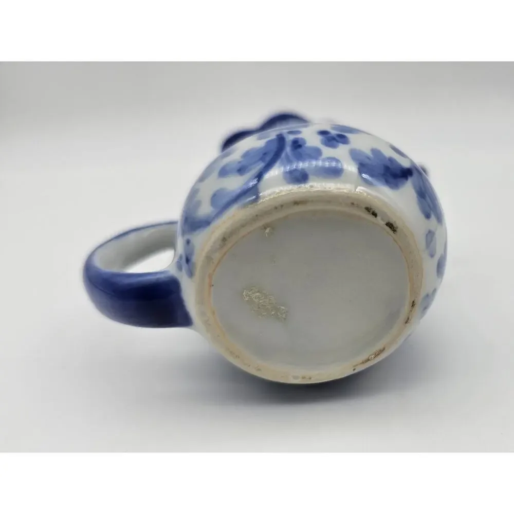 Vintage Andrea by Sadek Rooster Mini Creamer Pitcher Blue